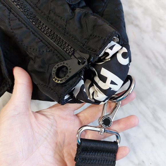 Black Quilted Shoulder Bag - Picture 8 of 13